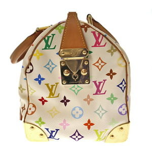 Louis Vuitton Speedy 30 Handbag Monogram Multicolor White